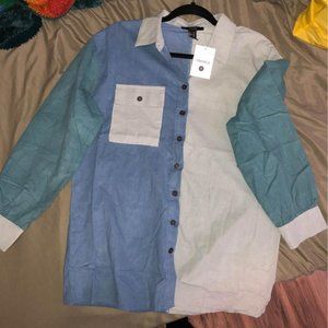 New forever 21 colorblock long sleeve shirt